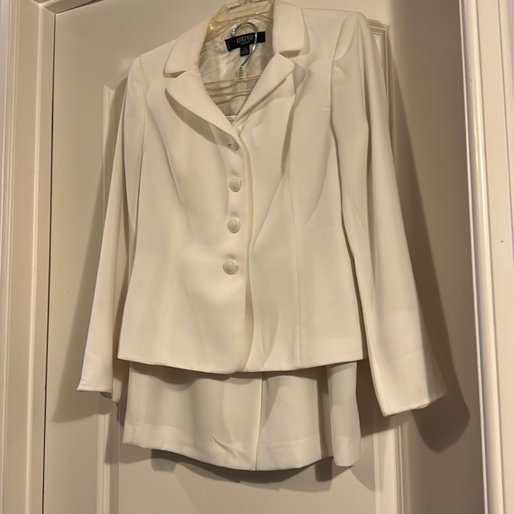 Petite Cream Jasper Skirt Suit